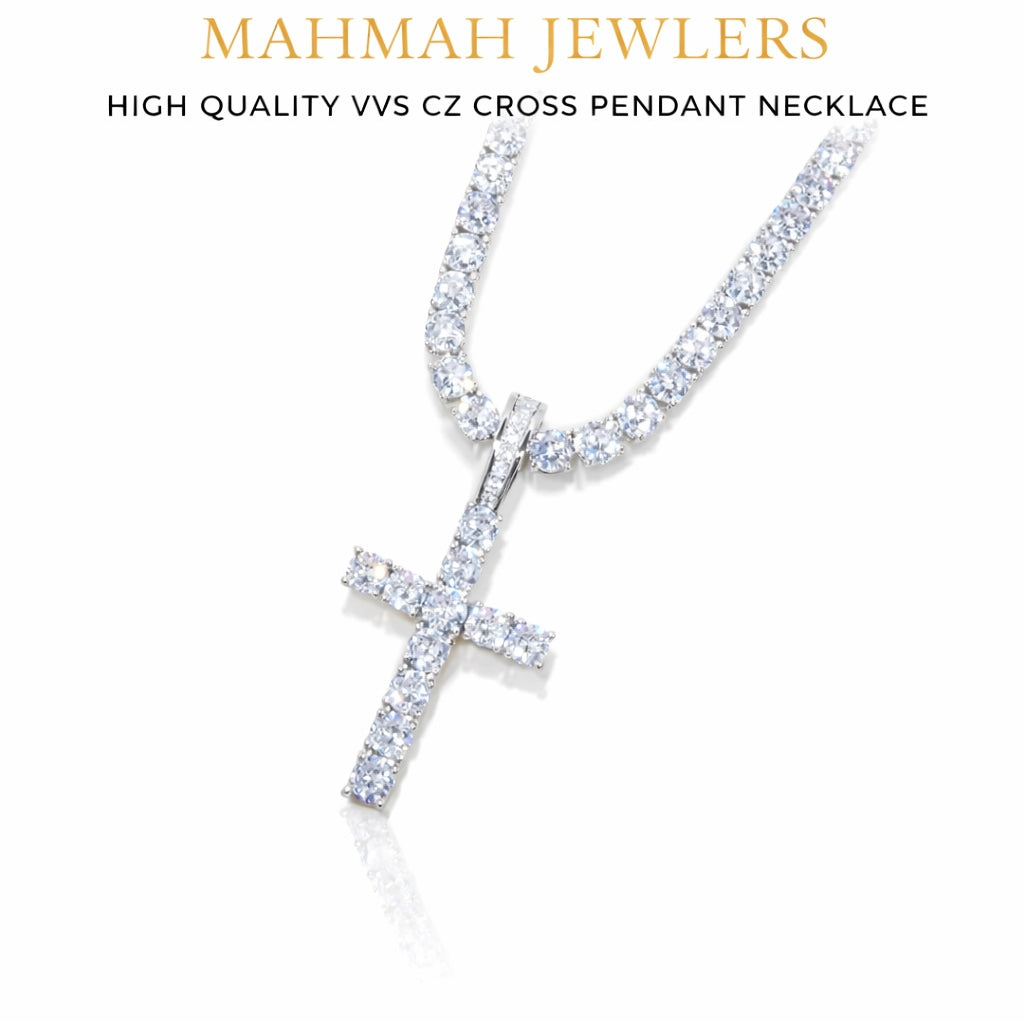 Cubic Zirconia Pendant 18kt gold plated (with chain)