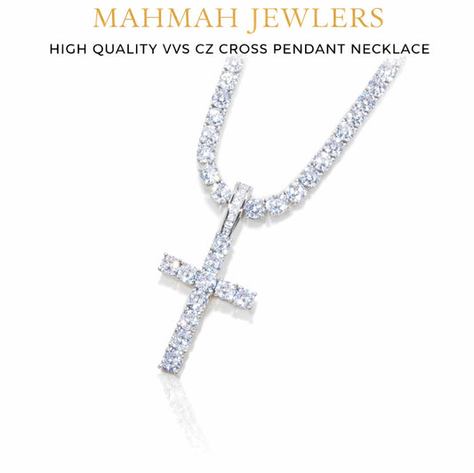 Cubic Zirconia Pendant 18kt gold plated (with chain)