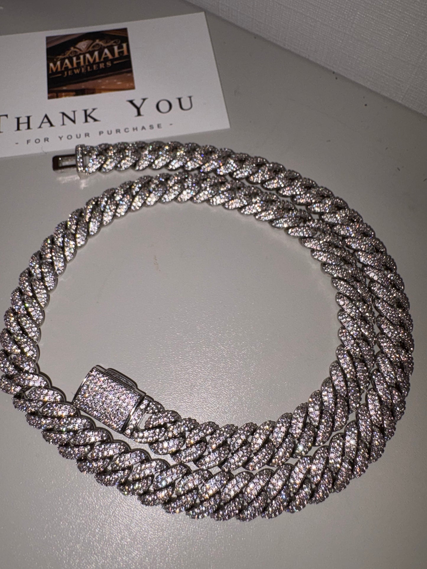 Iced out cubic zirconia chocker